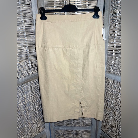 NWT Anthropologie Tan Pencil Skirt - size 12 - Picture 4 of 12